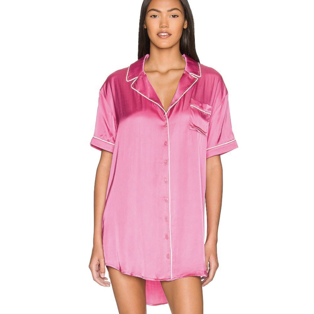 Privacy Please Women’s Lucinda Nightshirt in Rose Pink Sz S